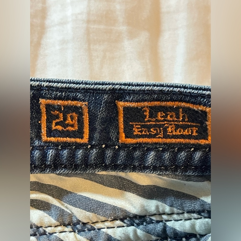 Rock Revival Leah Easy Boot Jeans Sz:29 Flap Pocket Western Cowgirl - Picture 3 of 12